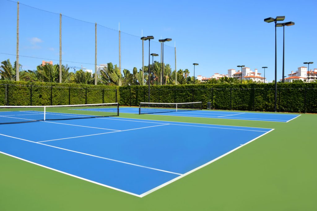 Fisher Island tennis courts